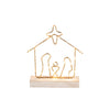 Mud Pie - Light-Up Wire Nativity Sitter