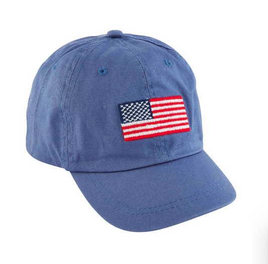 Mud Pie- Flag Embroidered Hat