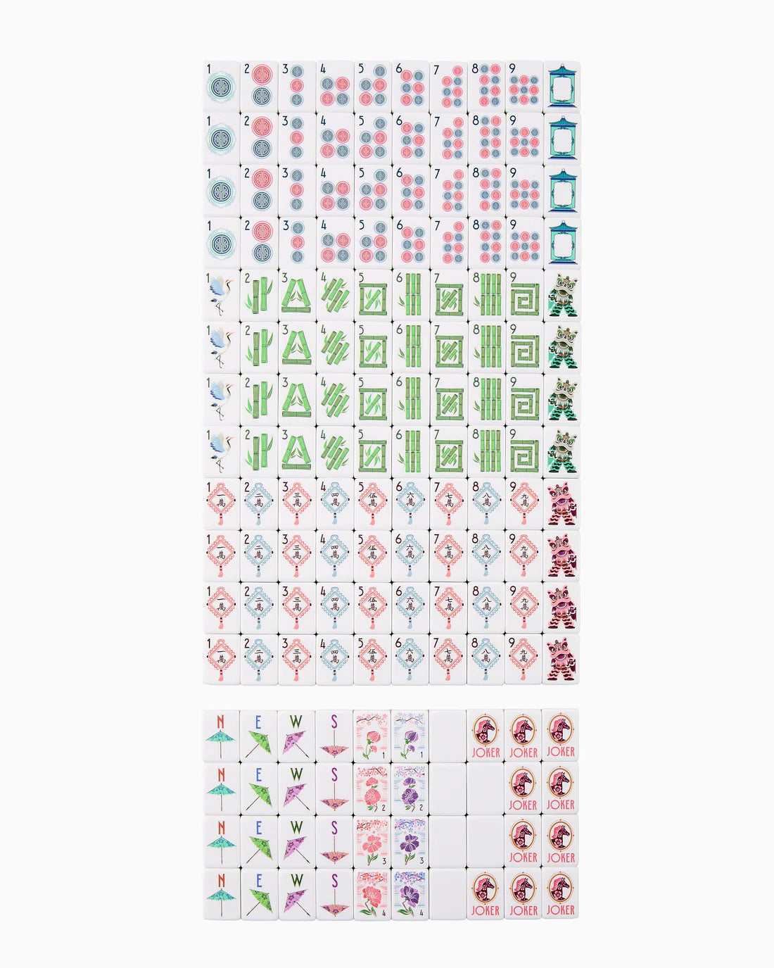 Oh My Mahjong - Solara Mahjong Tiles - Findlay Rowe Designs