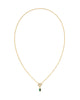 Kendra Scott - Necklace - Mini Elisa Toggle Short Pendant - Gold Green Tigers Eye