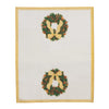 Caspari - Guest Towel Napkins - Magnolia Wreath
