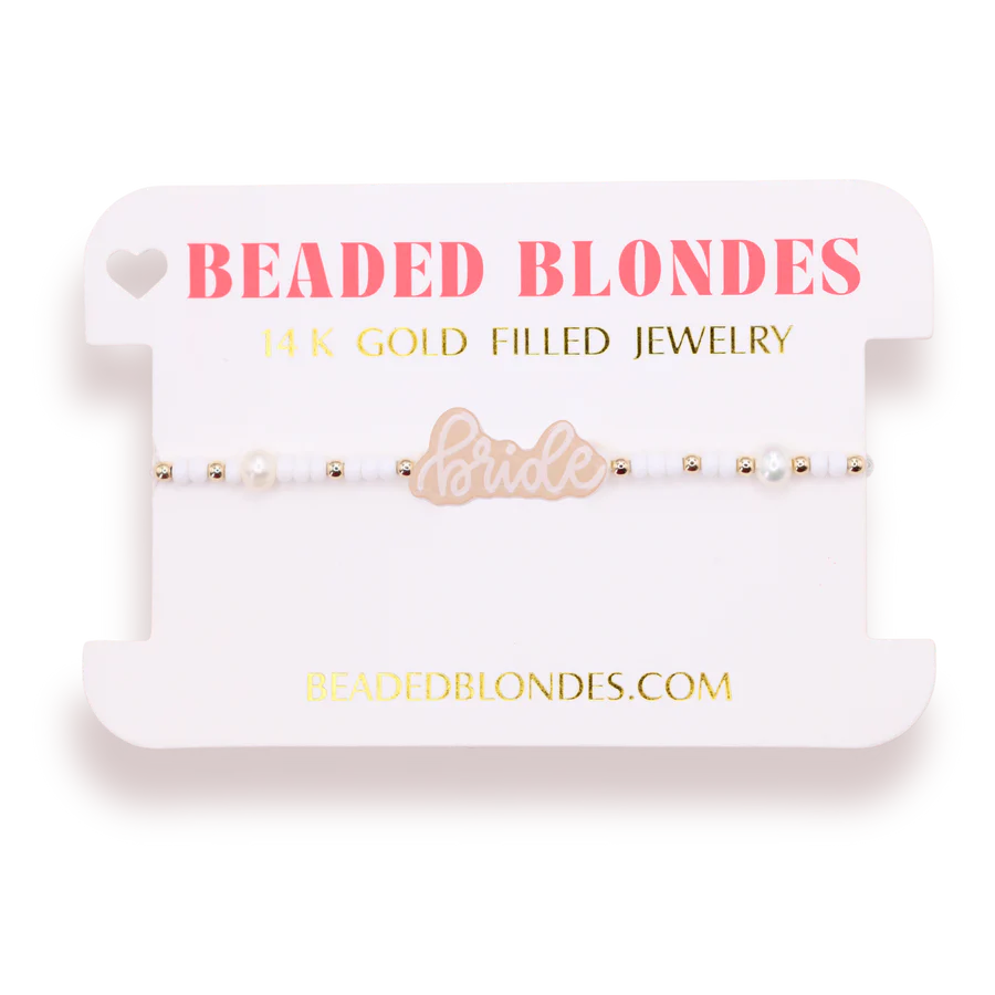 Beaded Blondes - Bracelet - White Pearl - Bride - Findlay Rowe Designs