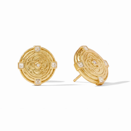 Julie Vos - Astor Stud Earring - Cubic Zirconia - Findlay Rowe Designs