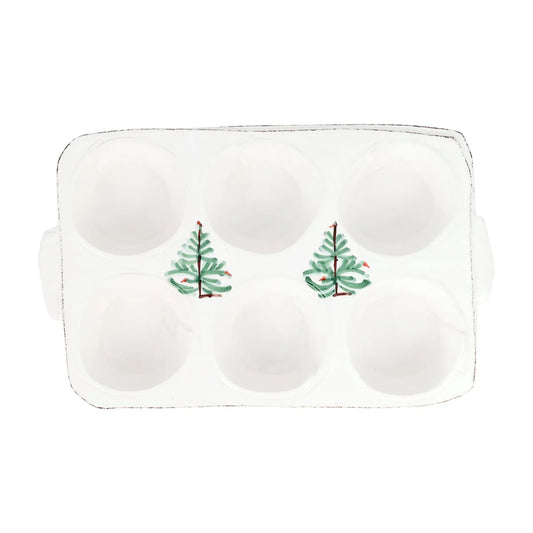 Vietri - Lastra Holiday Muffin Tin - Findlay Rowe Designs