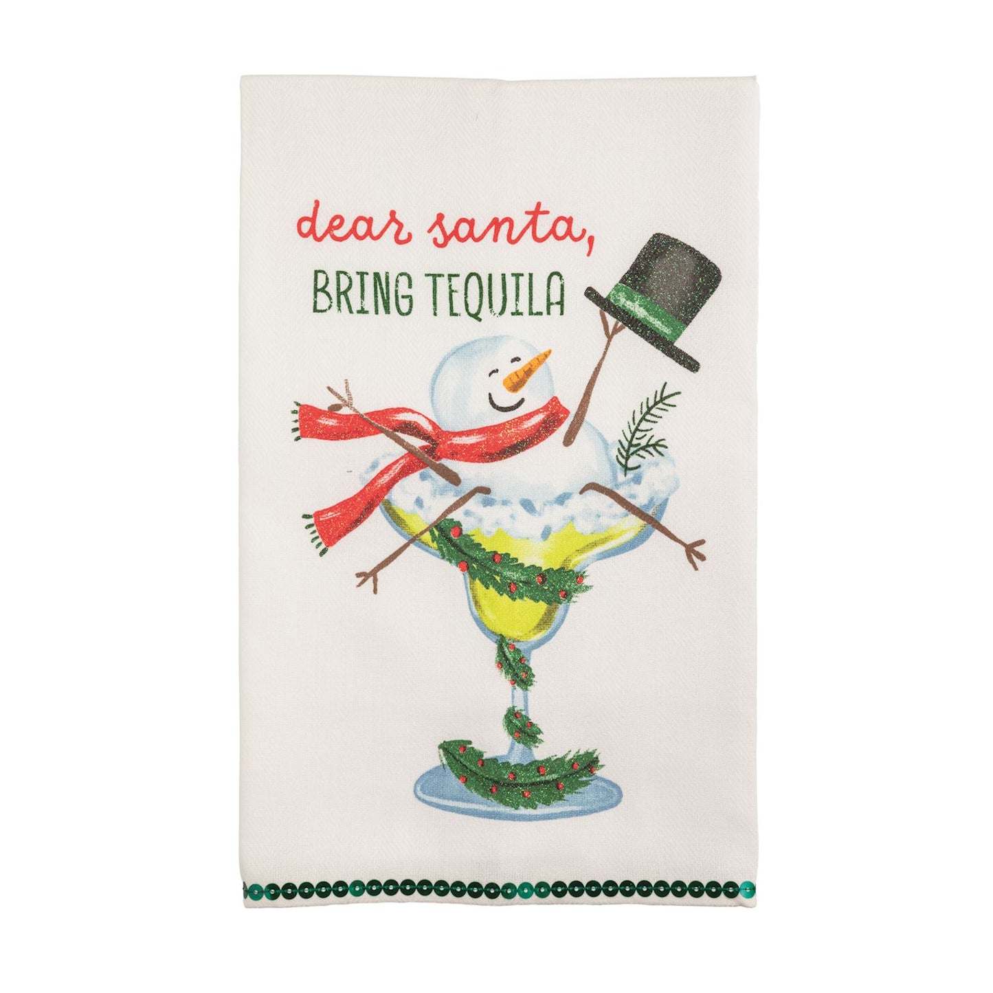 Mud Pie - Tea Towel - Holiday Bar Glitter - Findlay Rowe Designs