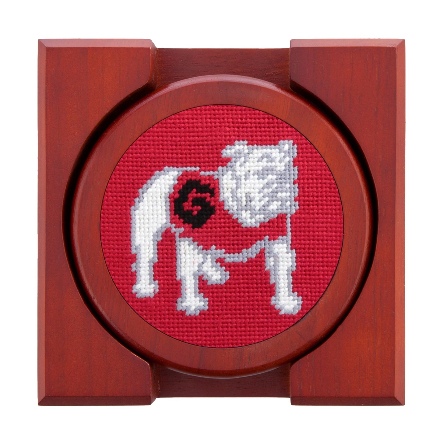 Smathers & Branson - Needlepoint Coasters - UGA - Red - Findlay Rowe Designs