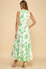 Dress - Sleeveless Midi - Palm Leaves - Findlay Rowe Designs