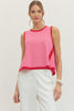 Entro - Top - Sleeveless Knit - Pink - Findlay Rowe Designs