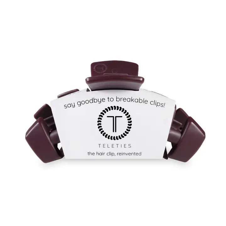 Teleties - Classic Hair Clip - Burgundy Bliss - Medium