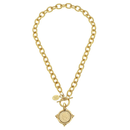 Susan Shaw - Necklace - Coin Toggle - Findlay Rowe Designs