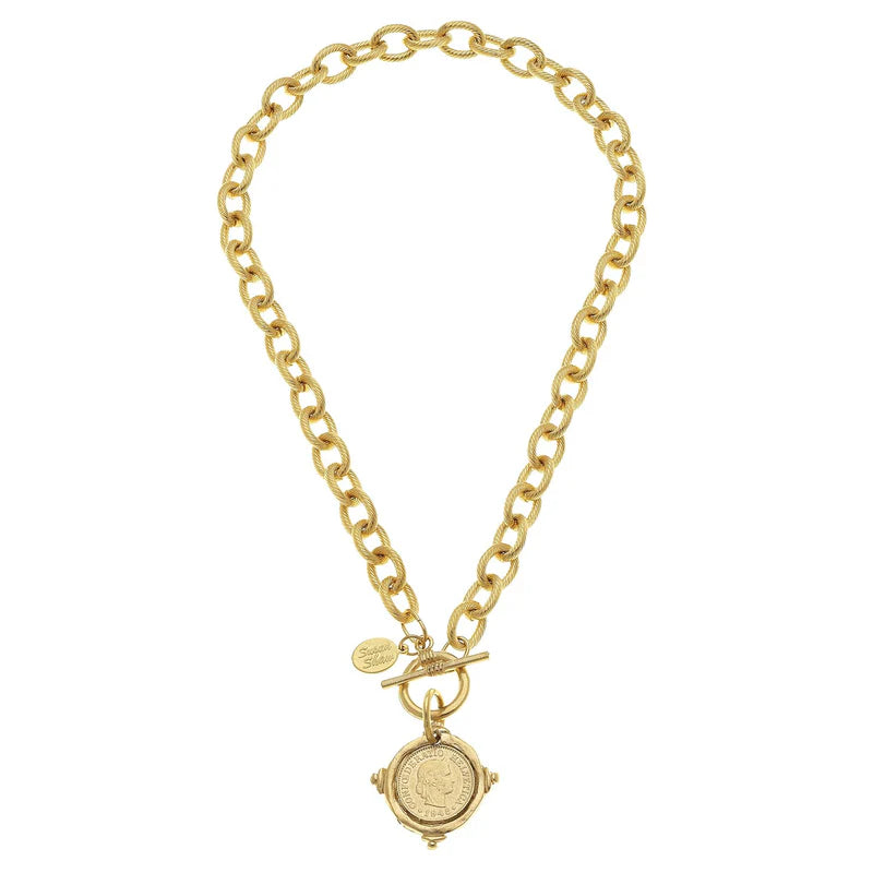 Susan Shaw - Necklace - Coin Toggle - Findlay Rowe Designs