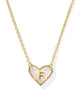 Kendra Scott - Necklace - Ari Heart Letter - Gold Short Pendant