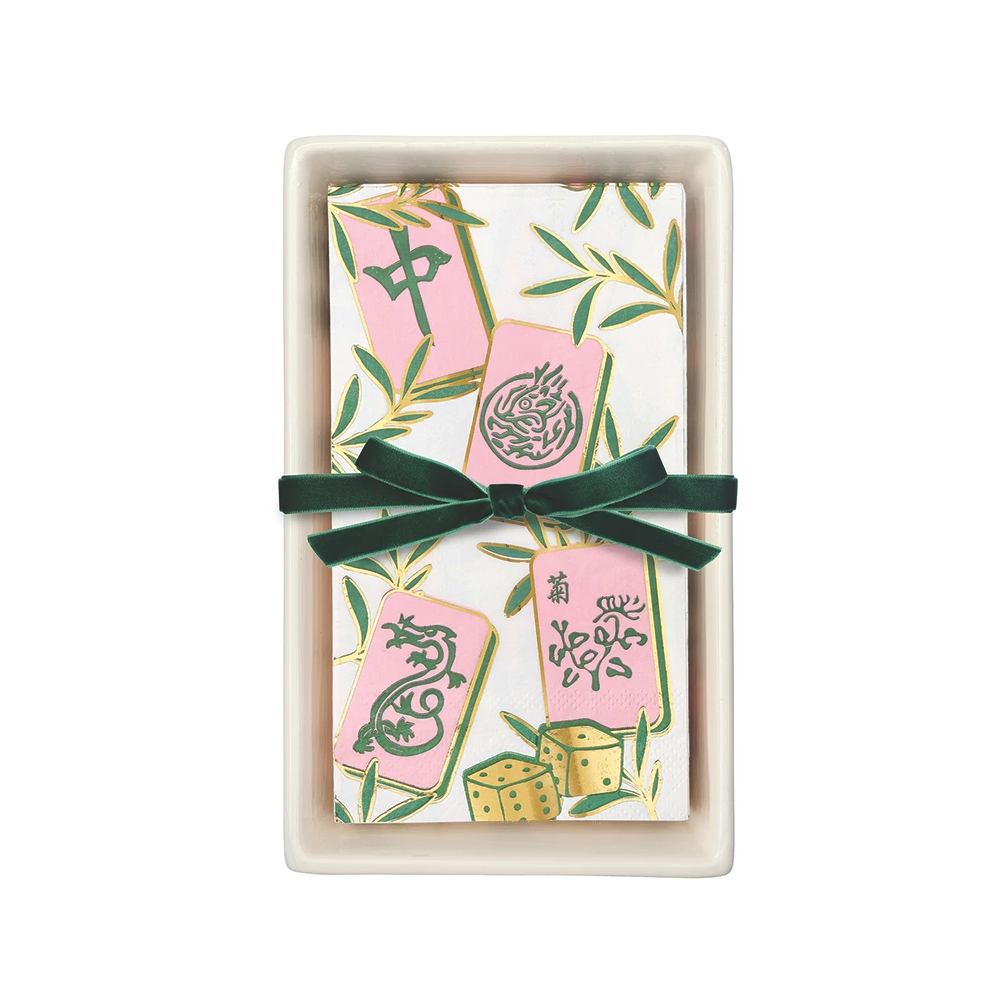 Napkin Holder - Guest Towel Napkin - Mahjong Tiles