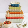 Vietri - Italian Bakers - Medium Square Bakers - Green