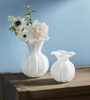 Mud Pie- Ruffled Glass Vase