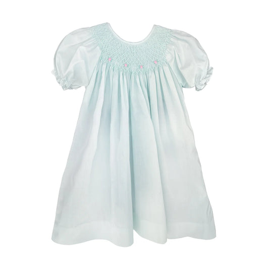 Petit Ami- Smocked Daygown with Raglan Embroidery