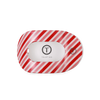 Teleties - Candy Cane Crush Medium Flat Round Hair Clip