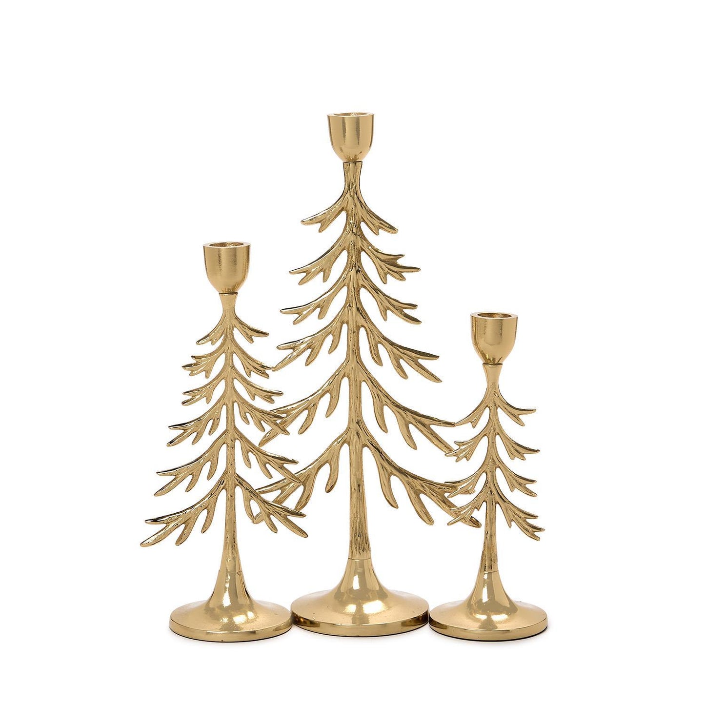 Taper Candle Holder - Gold Tree - 3 sizes - Findlay Rowe Designs