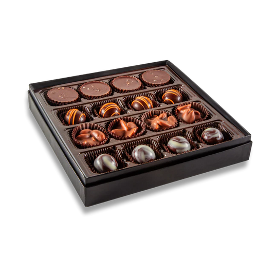 Bourbon Barrel - Assorted Artisan Chocolates - 16 Piece Box