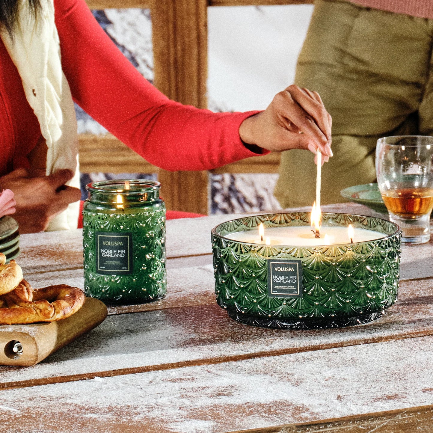Voluspa - Noble Fir Garland - Centerpiece Candle - Findlay Rowe Designs