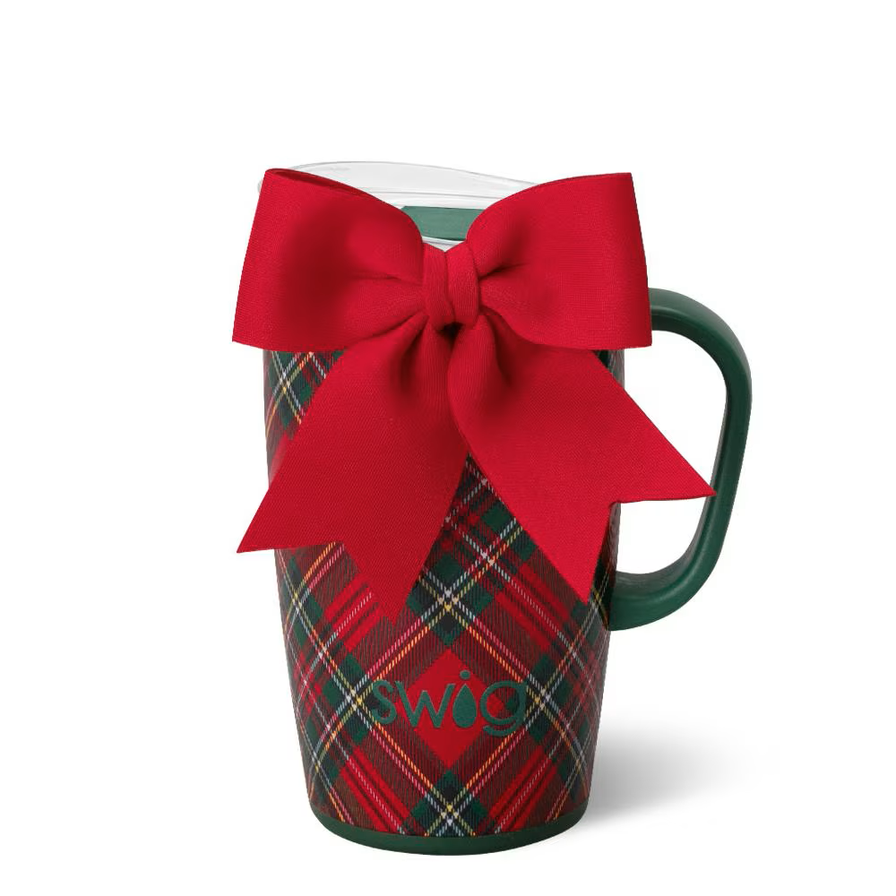 Swig - Travel Mug 18oz - Christmas Plaid
