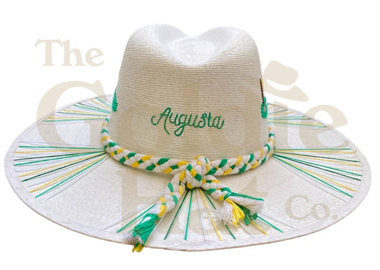 Goldie Hat Co - Hole in One Green Palm Hat - Findlay Rowe Designs