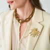 Ink & Alloy - Necklace - Chain Link Beaded - Gold