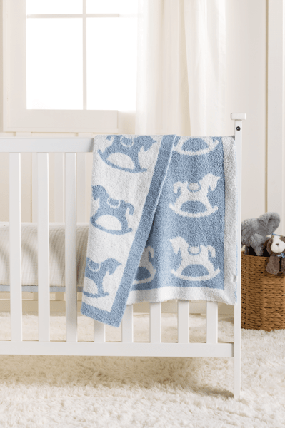 Mud Pie - Baby Blanket - Rocking Horse Chenille - Findlay Rowe Designs