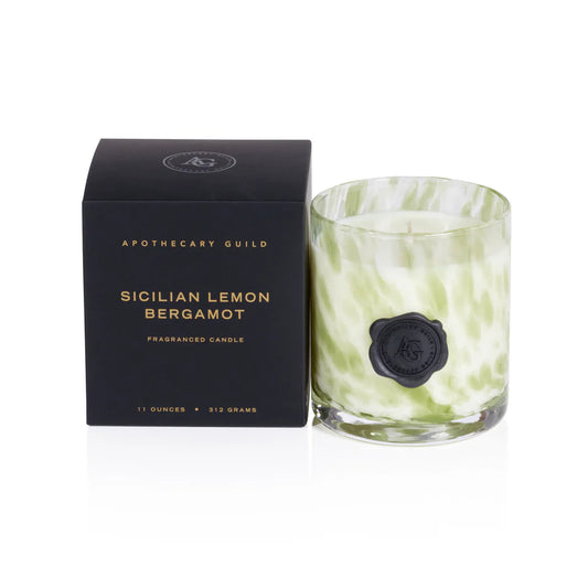 Apothecary Guild - Opal Glass Small Candle Jar - Sicilian Lemon Bergamot - Findlay Rowe Designs