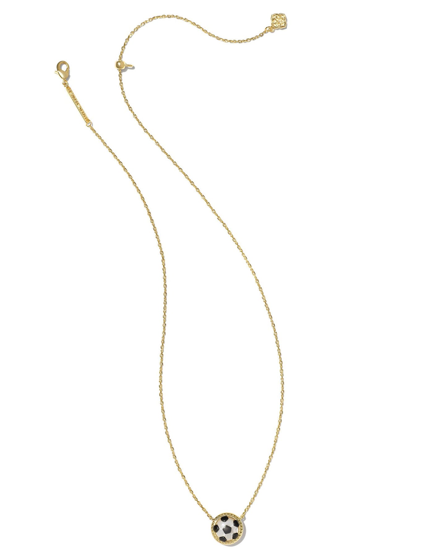 Kendra Scott - Necklace - Soccer Gold Short Pendant Necklace in Ivory Mother-of-Pearl - Findlay Rowe Designs