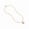 Julie Vos - Necklace - Fleur-de-Lis Solitaire - Pearl - Gold - Findlay Rowe Designs