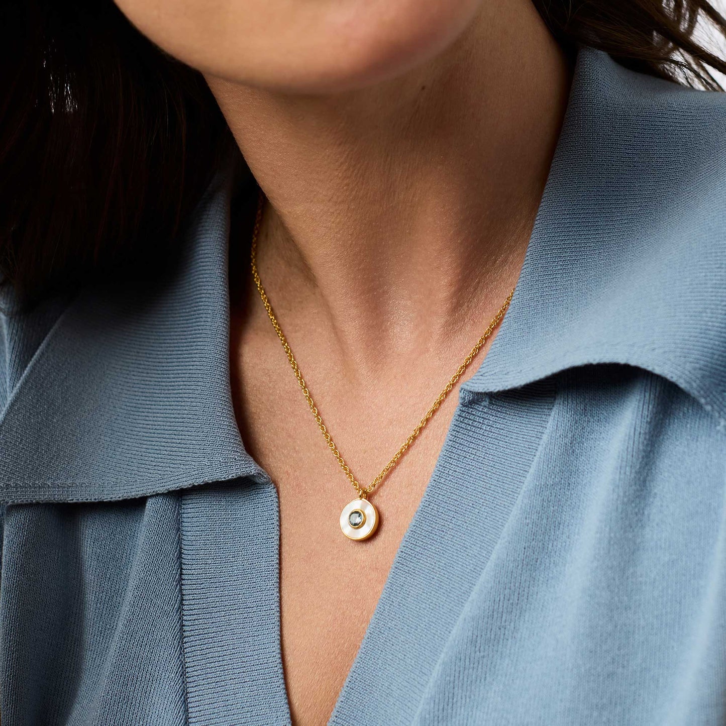 Julie Vos - Necklace - Colette Circle Delicate - Findlay Rowe Designs
