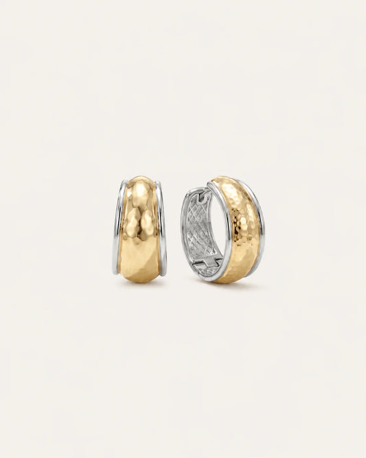 Natalie Wood - Earrings - Reflection Mini Hoop - Gold/ Silver - Findlay Rowe Designs