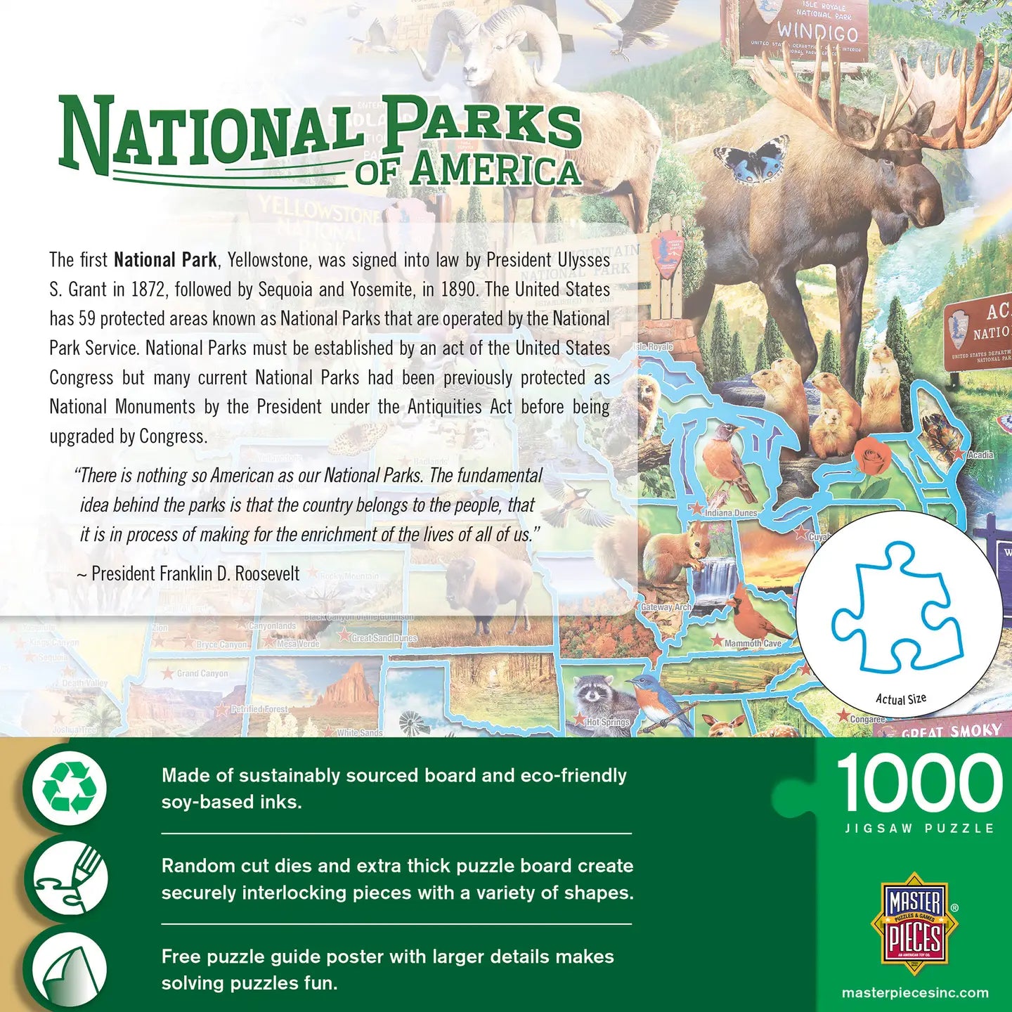 Puzzle - National Parks of America - 1000 piece - Findlay Rowe Designs