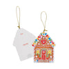 Caspari - Gift Tags - Gingerbread House Ornament