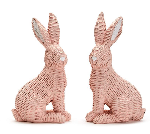 Hello Easter Basket Weave Bunny- Pink - Findlay Rowe Designs