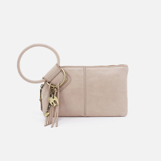 Hobo - Sable Wristlet - Aniline Gloss Leather  Stone Gloss