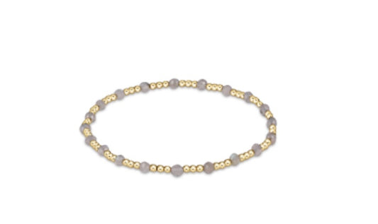 Enewton - Gemstone Gold Sincerity Pattern 3mm Bead Bracelet - Labradorite - Findlay Rowe Designs