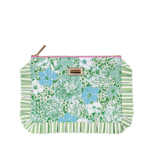 Lilly Pulitzer - Ruffle Pouch - Mint Condition Burst of Joy - Findlay Rowe Designs
