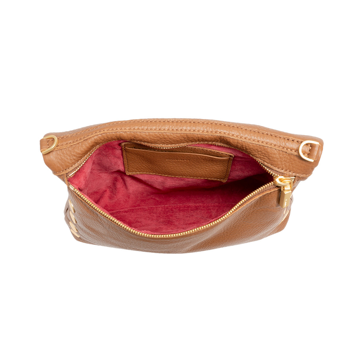 Hammitt - VIP Medium  Mahogany Pebble Brushed Gold - Red Zip - Findlay Rowe Designs