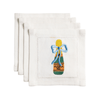 Mud Pie - Cocktail Napkin - Cotton Embroidered - Findlay Rowe Designs