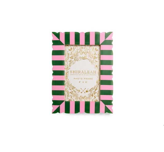 Frame - 4x6 - Cut Edge- Pink Green