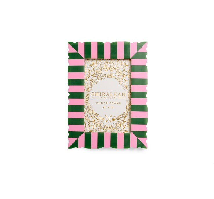 Frame - 4x6 - Cut Edge- Pink Green