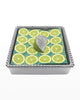 Mariposa- Green Lime Wedge Beaded Napkin Box Set