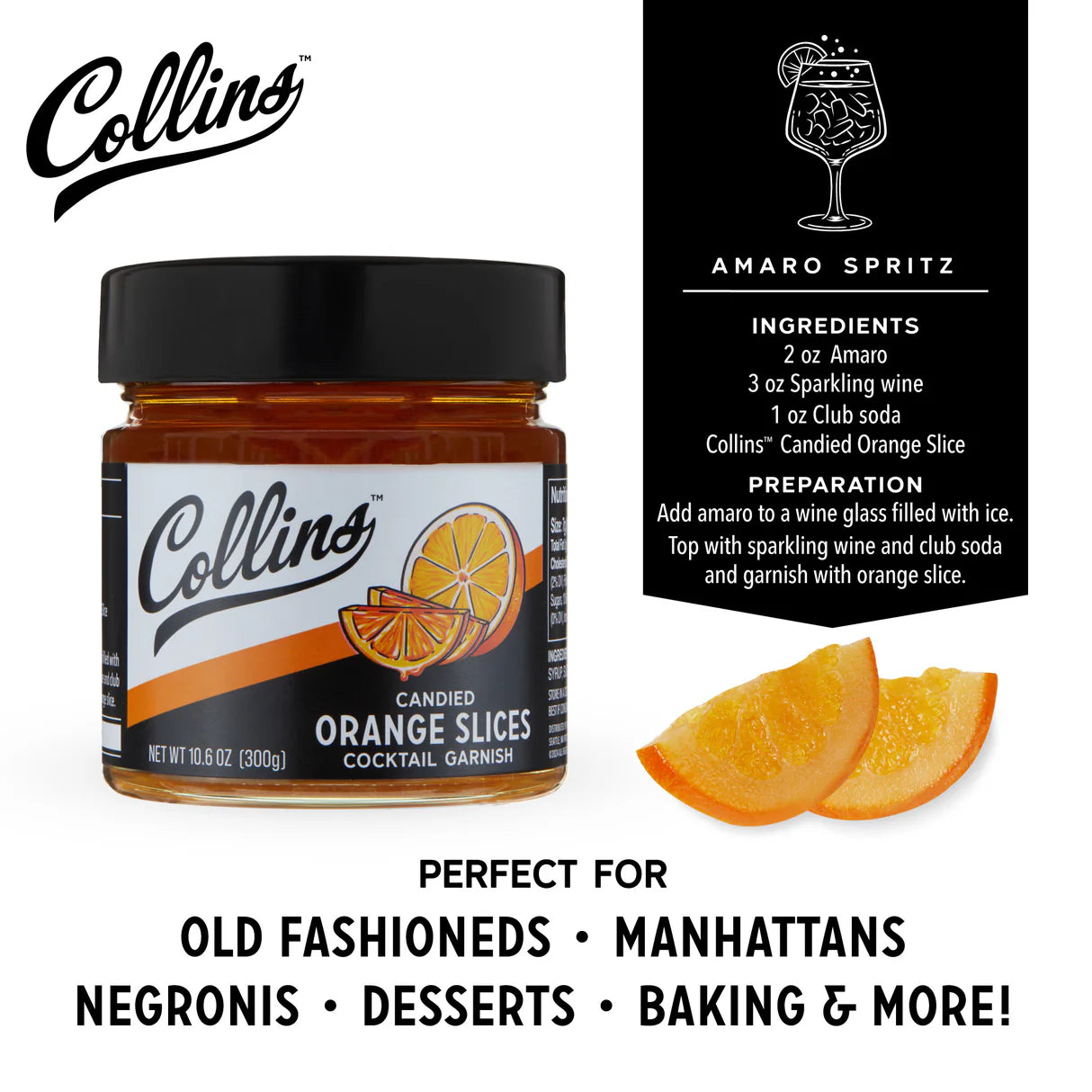 Collins  Candied Orange Slices - 10.6oz - Findlay Rowe Designs