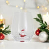 Stemless Wine Glass - Christmas Figure - Findlay Rowe Designs