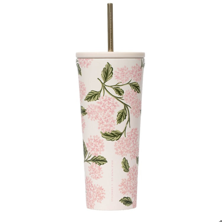 Corkcicle - Rifle Paper Co - Cold Cup 24oz - Pink Hydrangea - Findlay Rowe Designs