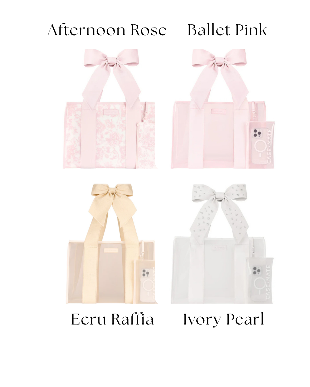 Case Mate - Jelly Tote - Bow - Findlay Rowe Designs