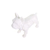 Percy Pug Dog White Quartz Sand Sculpture - 9in - Findlay Rowe Designs