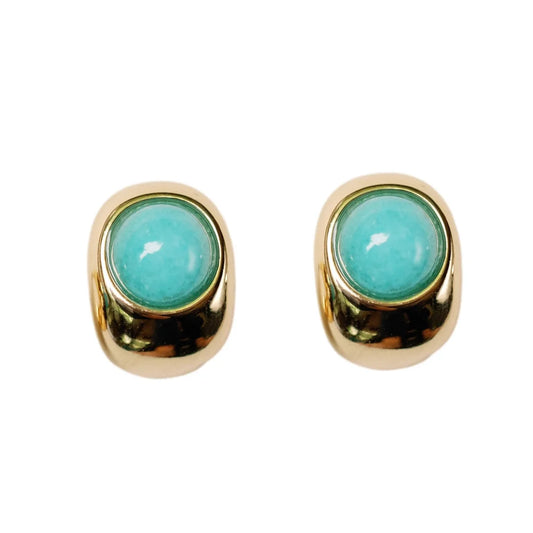 St Armands - Earrings - Turquoise Huggie Mini Hoop